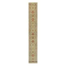 2'7" x 19'10" Camel Wool and Silk Sunset Hand Knotted Runner Oriental Rug R90533