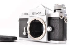 Nikon F Eye Level 35mm Film Camera Silver Near Mint From Japan SB101