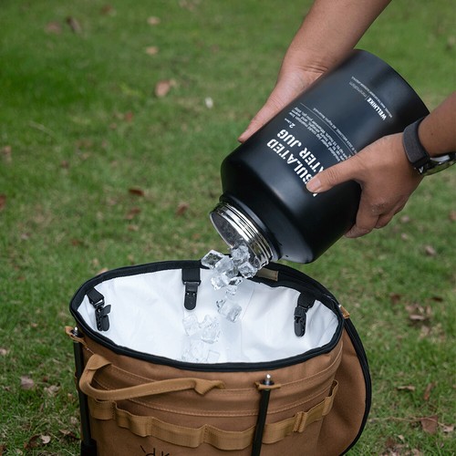 Jarra de agua aislada 2L con mango gimnasio entrenamiento botella de agua para viajes camping - Imagen 6 de 26