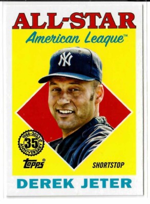 2023 Topps '88 Topps All Star #88AS28 Derek Jeter~ Nice Portrait ~ Vintage Look