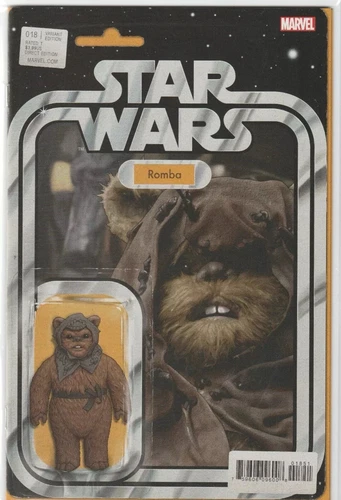 STAR WARS #18 (2020 MARVEL) ROMBA ACTION FIGURE VARIANT  NM