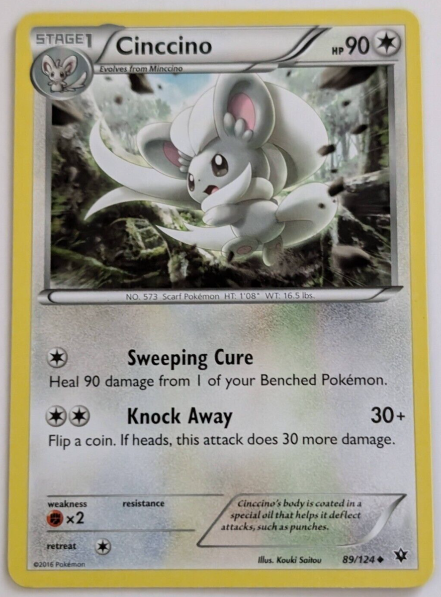 Cinccino 89/124 - Pokémon TCG - Fates Collide - UnCommon | eBay