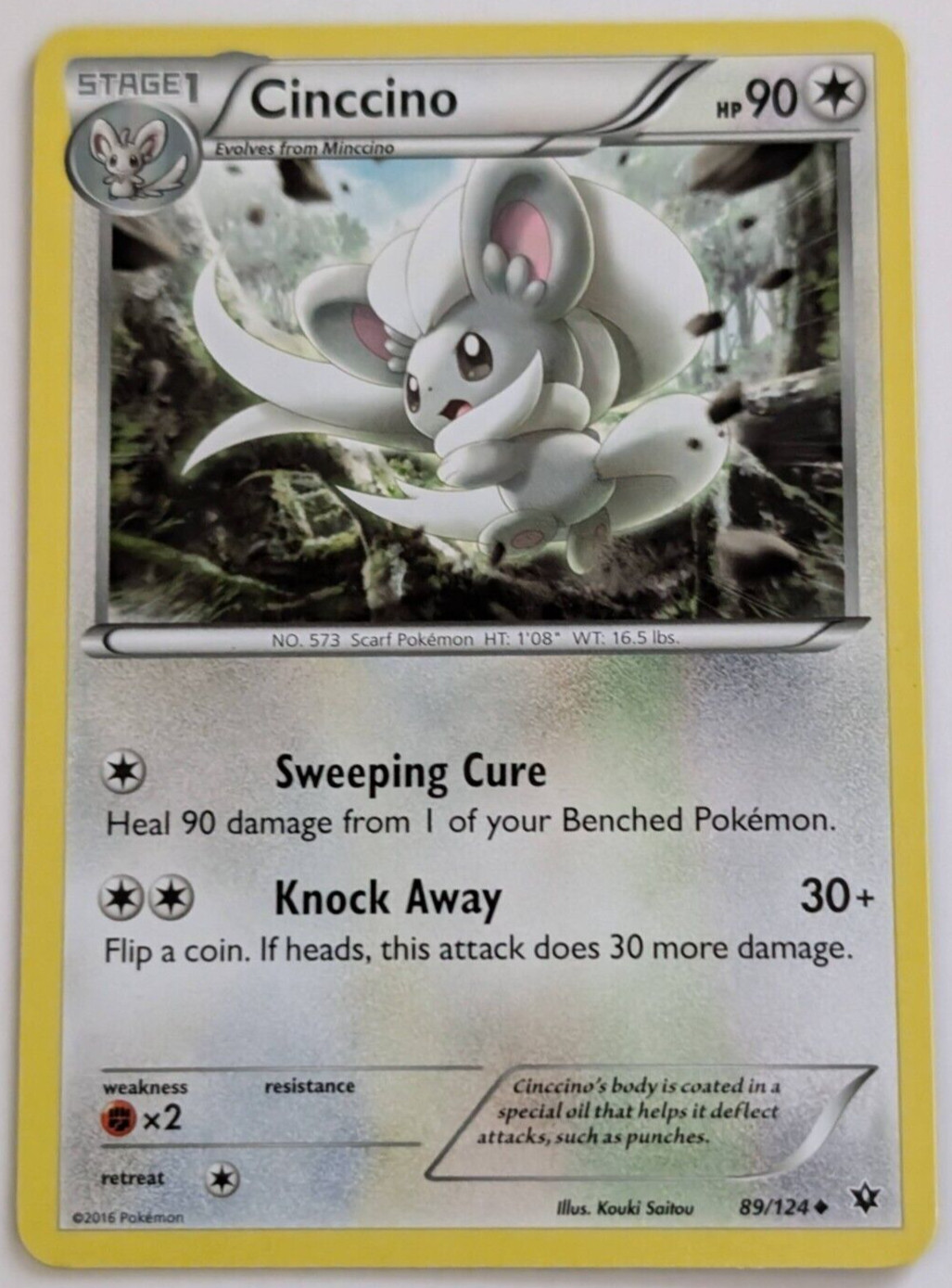 Cinccino 89/124 - Pokémon TCG - Fates Collide - UnCommon