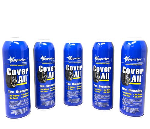 Superior Cover All Professional High Gloss Tire Shine 14oz Pack of 5 - Picture 8 of 11