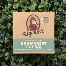 2 Pack! Dr. Squatch Rainforest Rapids Soap - New (5oz.)