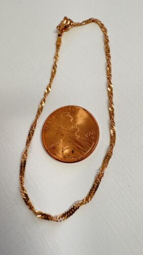 14K 585 Gold Bracelet - 7.5" -19.5cm - Delicate Vintage East European #1279 - Picture 4 of 6