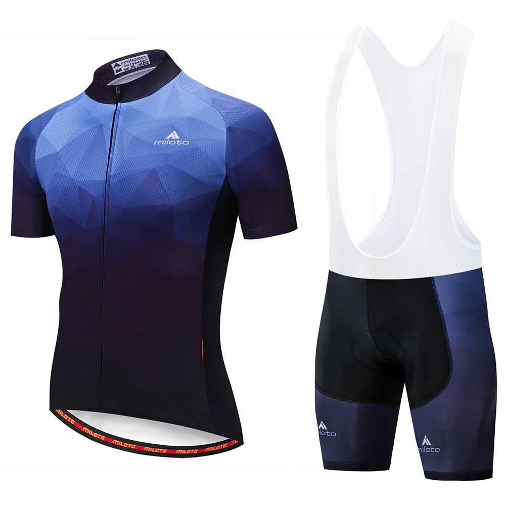 Set maglia e pantaloni da ciclismo Miloto uomo foto 4