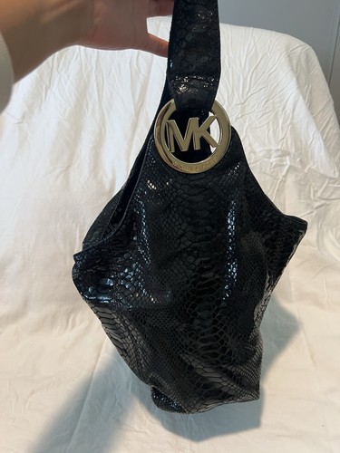 Michael Kors Black Snake Skin Print