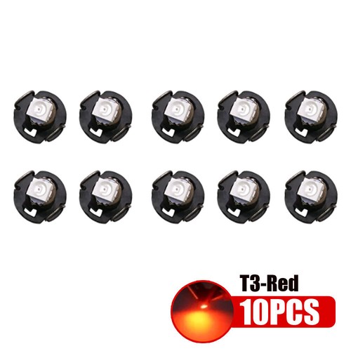 10x T3 Neo Wedge LED Car Dashboard Instrument Light Bulbs Lamps Auto Accessories - Picture 12 of 16