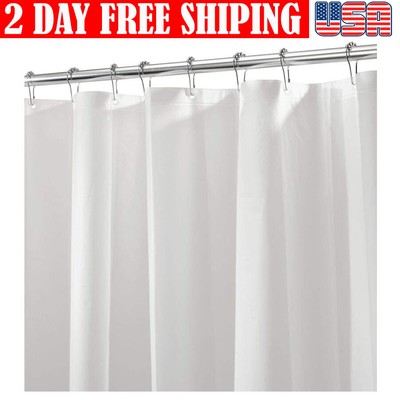 Clear Mildew Resistant Shower Curtain Liner Anti Bacterial Heavy Duty 72 X 78433131097