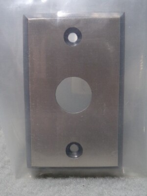 NuTone NB2133P Pewter Finish Rectangle Lighted Pushbutton Doorbell Solid Brass