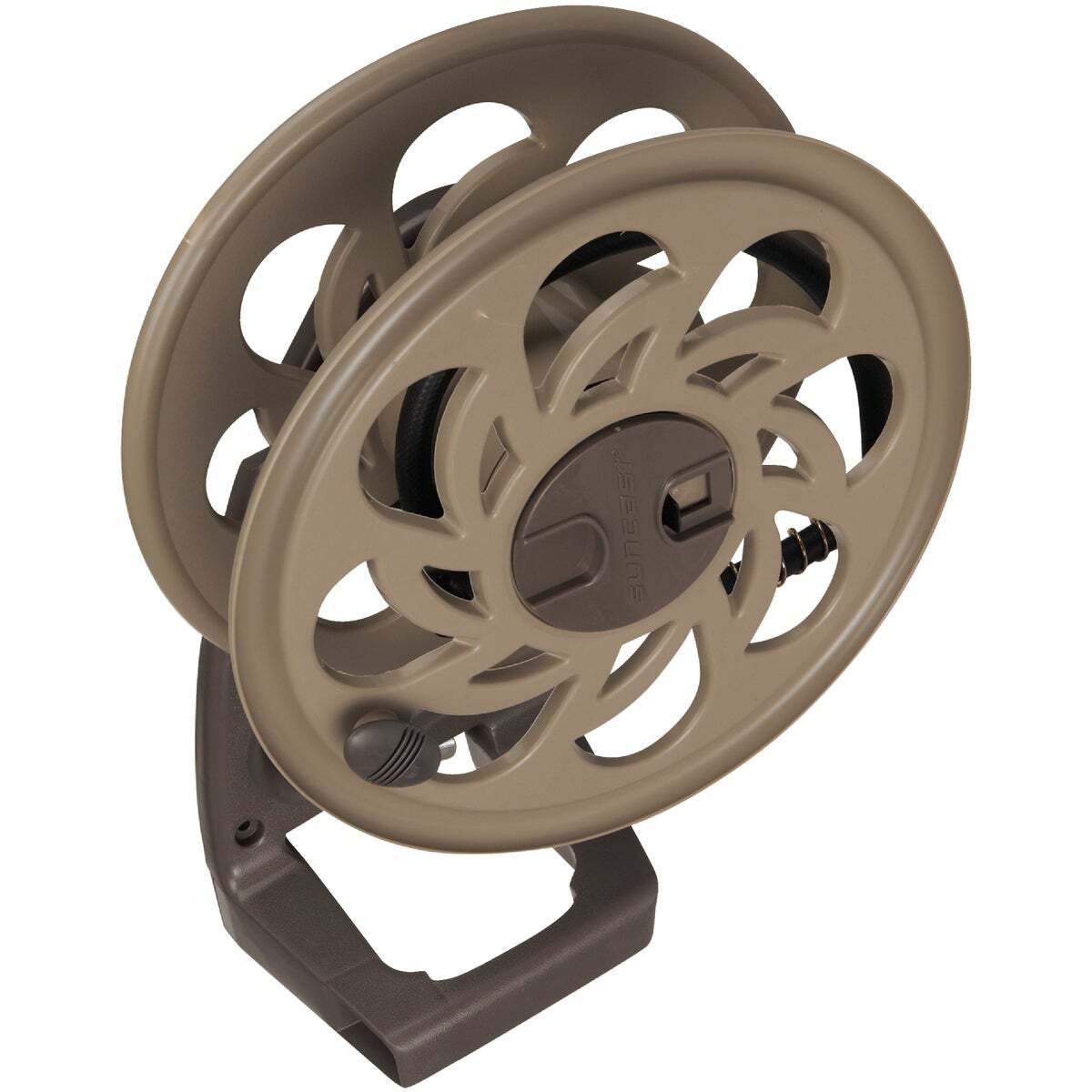 Suncast Sidetracker 125 Ft. x 5/8 In. Taupe Resin Hose Reel STA125B Pack of 2