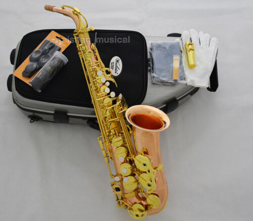 Rose Copper MK VI Alto Saxophone By WEIBSTER Quality SAX Accept customized Logo