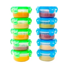 10-Pack Baby Food Storage Freezer Microwave Leakproof Food Containers