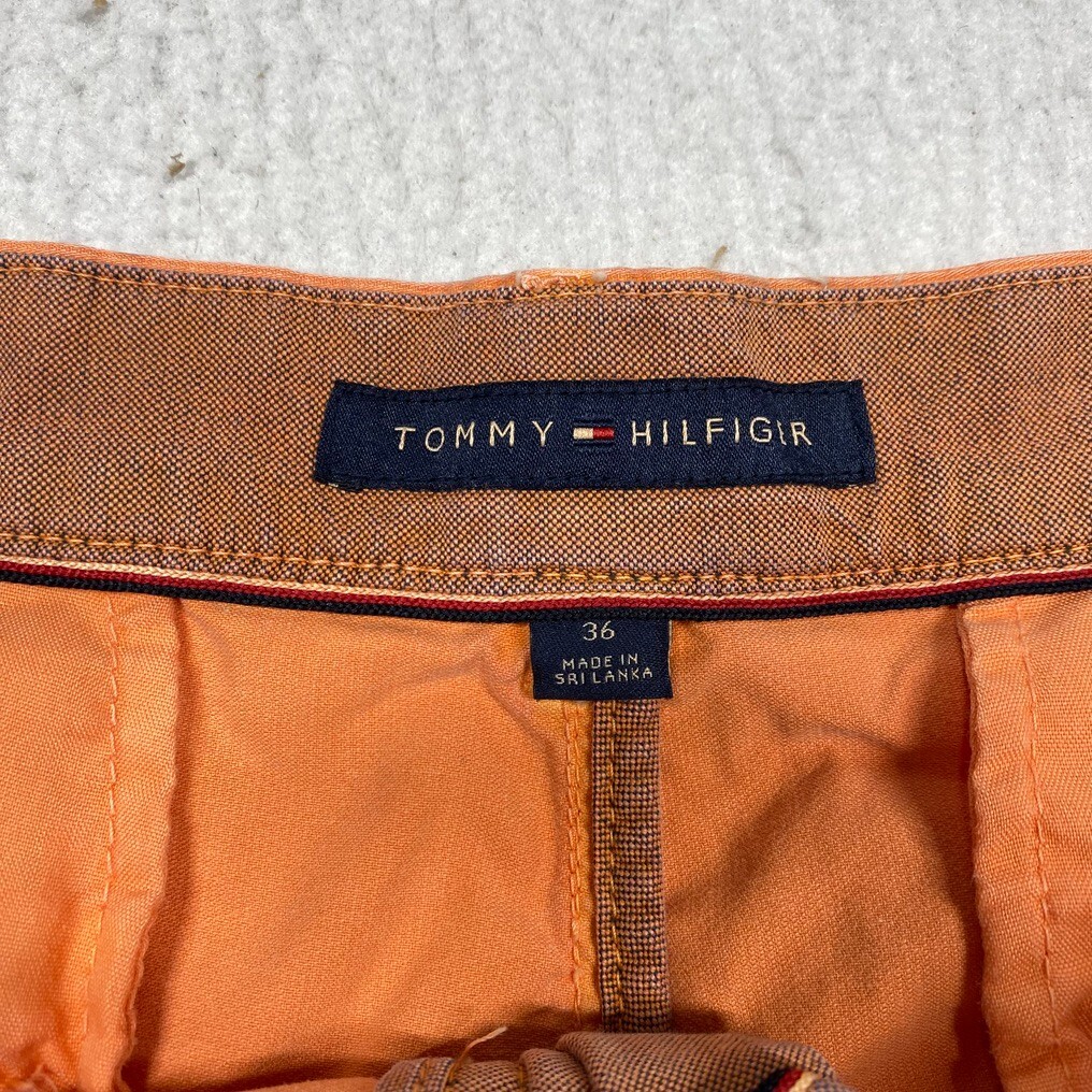 Tommy Hilfiger Shorts Mens 36 Chino Orange Flat Front Slash Pockets thumbnail 4