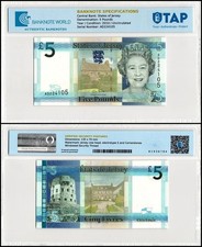 Jersey 5 Pounds, 2010 ND, P-33, UNC, Authenticated