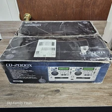 Vtg Gemini CD 2000X Professional Dual CD Player 2 Loops 6 Cue Scratch Effects