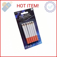 CLESEN Fake Cigarettes,3.25 Inch Fake Puff Cigarettes Pack of 6 , Faux Cigs with