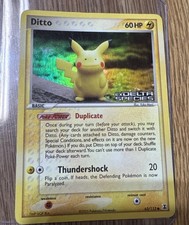 Ditto (Pikachu) EX Delta Species 63/113 Stamped Reverse Holo Pokémon TCG LP* on eBay