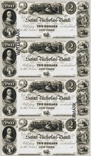 Santa Claus Saint Nicholas Bank New York NY $2  CUSTOM ADD-ON