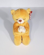 Ty Beanie Baby Praying Bear Hope Baptism Church Religion Plush Stuffed Toy 6"NWT