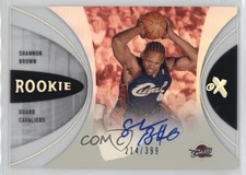 2006-07 Fleer EX Rookie /399 Shannon Brown #66 Rookie Auto RC