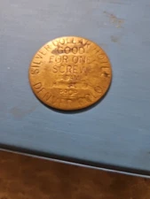 SILVER DOLLAR HOTEL DENVER COLO.MADAM RUTH JACOBS PROP.GOOD FOR 1 SCREW TOKEN 