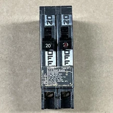 SIEMENS ITE Q2020 20 Amp Tandem 1 Pole Type QT Circuit Breaker 10K CHIPPED .14