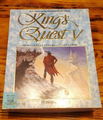 King's Quest V - 3.5'' PC, MS-DOS, VGA - Complete - Sierra - 1990