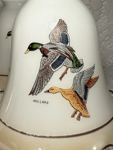 Vintage Mallard Duck Ruffle Milk Glass Lamp Light Shade - Multiple Available