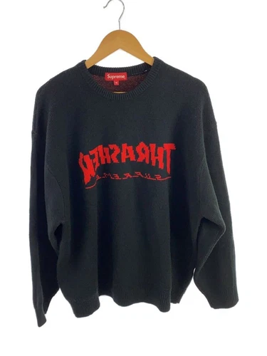 Pull tricot Supreme (épais XL acrylique noir occasion
