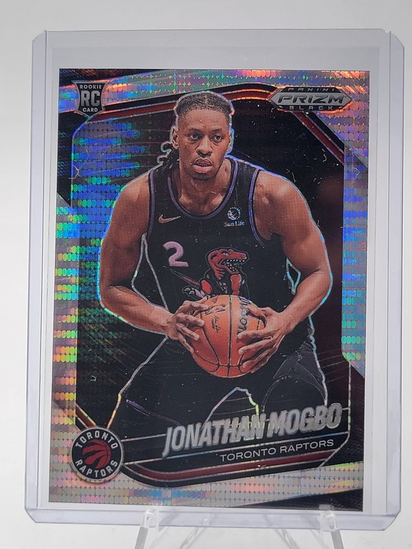 JONATHAN MOGBO 2024-25 PANINI PRIZM BLACK ROOKIE PULSAR #227 RAPTORS Q2091
