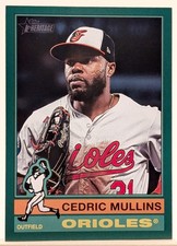 2025 Topps Heritage Cedric Mullins #166 Dark Green Border Baltimore Orioles 