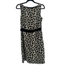 Ann Taylor Leopard Print Sleeveless Dress Size 6