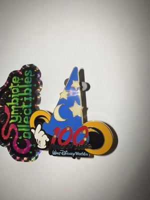 Walt Disney World - 100 Years of Magic - Sorcerer Mickey Hat Pin - Light Up Pin