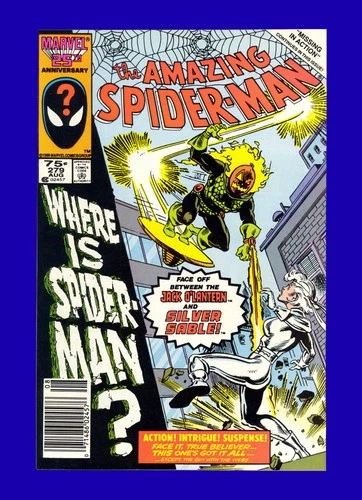 Amazing Spider-Man #279 Silver Sable & Jack O' Lantern App - Marvel 1986 9.4 NM