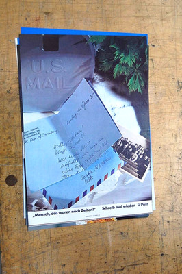 Plakat Post Schreib mal wieder - Altes Haus 1983 Original DIN A2 TOP*