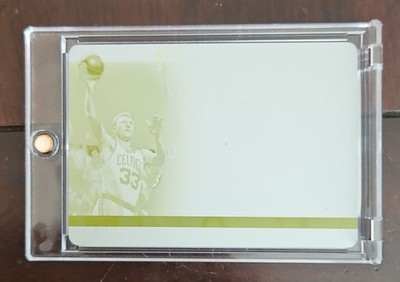 2014-15 Panini NT Larry Bird Clutch Factor Yellow Printing Plate 1/1 #CF-LB