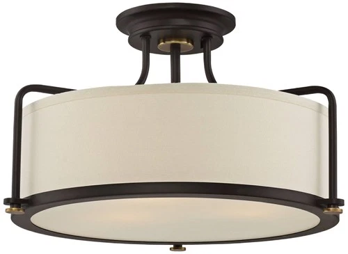 Quoizel Calvary 17 1/2" Wide Western Bronze Ceiling Light - Picture 2 of 2