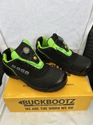 Base Safety Arbeit Turnschuhe Stiefel Gr. UK 10 mit BAO-Verschlüssen 