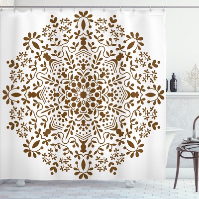Mandala Duschvorhang Abstract Vector Floral