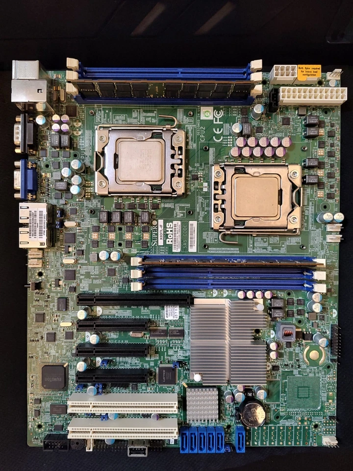 MOTHERBOARD+CPU+RAM Supermicro X8DTL-iF + dual Xeon E-5620 x 2 + RAM 32 GB - Immagine 2 di 4