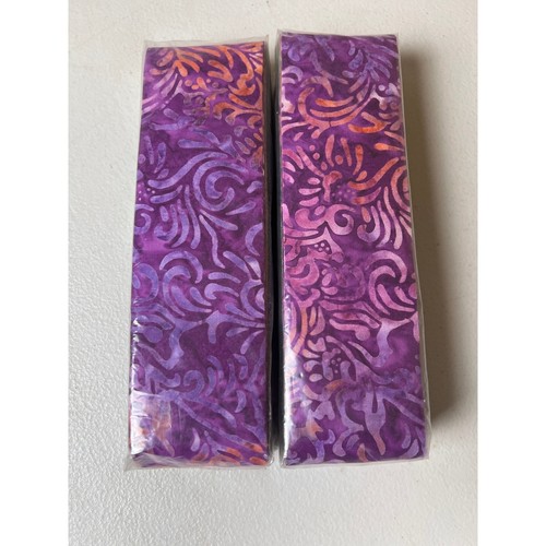 Wilmington Jewels 24- 2 1/2 X 44" Strips Two Set Royal Rush *SEALED* - Picture 2 of 6