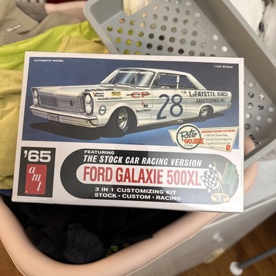 AMT 1965 Ford Galaxie 500XL Stock Car 3in1 723/12 Model Kit Sealed BNIB