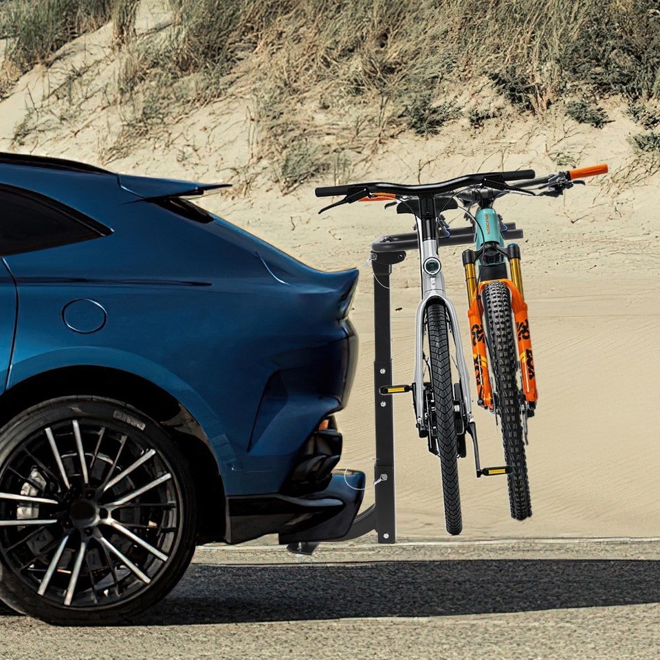 2 or 4 Bike Rack Hitch Mount Folding Carrier 2