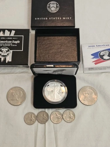 American Eagle 2026 One Ounce Silver Proof Coin West Point (W) Bonus coins