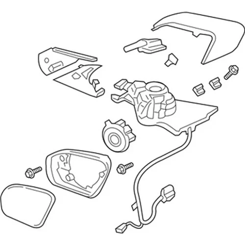 Genuine Ford Mirror Outside GD9Z-17683-GBPTM