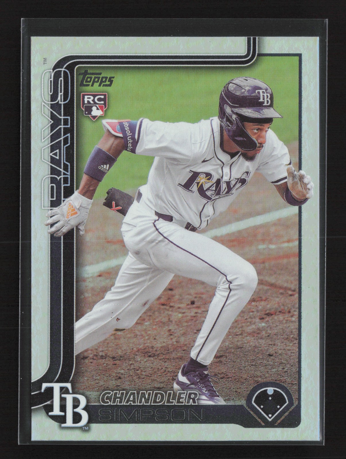 2025 Topps Update #US277 Chandler Simpson Holo Foil Tampa Bay Rays Rookie