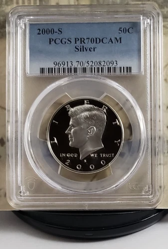 2000-S Kennedy Silver Proof Half Dollar - PCGS PR70DCAM - Top Grade! 2093
