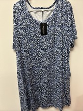 Show all Women’s Plus Size 3X Blue Floral Midi Dress